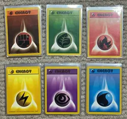 1999 Pokemon Base Set 83 Energy Cards Lot Fighting Grass Fire Lightning Water - Image 2