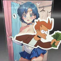 Ami Mizuno Sailor Moon Anime Waifu Card Doujin ACG Goddess Holo - Image 1