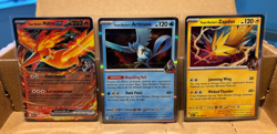 Zapdos Moltres Articuno Pokemon Team Rocket's BIRDS Destined Rivals 3 Card Set - Image 1
