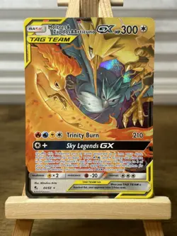 Moltres & Zapdos & Articuno GX Ultra Rare Hidden Fates 44/68 Pokemon Card NM - Image 1