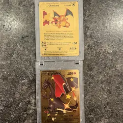 Pokemon Charizard Gold Foil Card Lot - Image 2