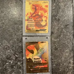 Pokemon Charizard Gold Foil Card Lot - Image 3