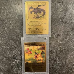 Pokemon Charizard Gold Foil Card Lot - Image 4