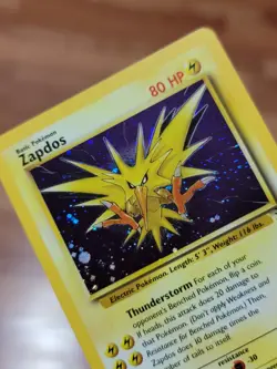 Zapdos 15/62 - Fossil Set - Rare Holo - Vintage WOTC Pokemon Card - LP! - Image 3
