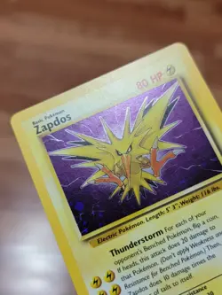 Zapdos 15/62 - Fossil Set - Rare Holo - Vintage WOTC Pokemon Card - LP! - Image 4