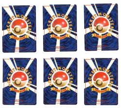 LOT OF (6) VINTAGE JAPANESE POKEMON CARDS HOLO RARE (ZAPDOS SHOWS MINOR WEAR) - Image 2