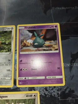 Yuka Morii Illus. 3 Card Lot Zigzagoon, Trubbish, Shieldon Pokemon LP - Image 3