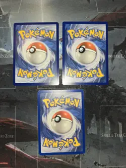 Yuka Morii Illus. 3 Card Lot Zigzagoon, Trubbish, Shieldon Pokemon LP - Image 5