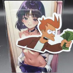 Hotaru Tomoe Sailor Moon Anime Waifu Card Doujin ACG Goddess Holo - Image 1