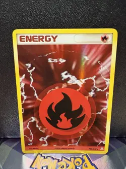 Pokemon TCG Holon Phantoms Fire Energy EX Holo Rare Card 106/110 LP Condition - Image 1