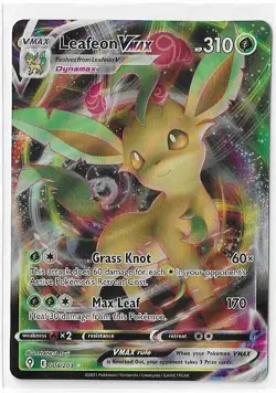 Leafeon VMAX - 008/203 - Pokemon Evolving Skies Sword Shield Ultra Rare Card NM - Image 1