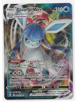 Glaceon VMAX - 041/203 - Pokemon Evolving Skies Sword Shield Ultra Rare Card NM - Image 1