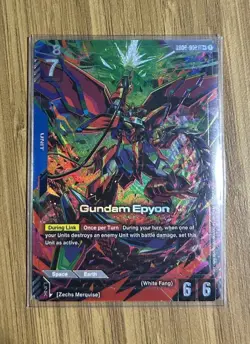 Gundam Epyon LR+ Gundam Card Game Dual Impact GD02-002 English - Image 3