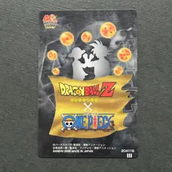 S3043 Vegeta ZoroDragon Ball x One Piece Jump Magazine 40th Anniversary Card N11 - Image 2