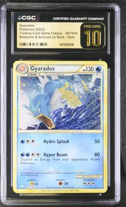 Gyarados Blastoise & Suicune Ex Deck Trading Card Game Classic 007/034 NM CGC 10 - Image 1