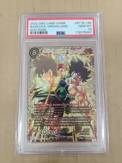 Dragon Ball Super Card Game - Bardock Origin of the Legend - GDR - PSA 10 - Image 1