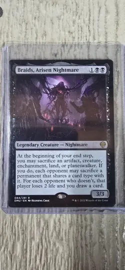 Magic The Gathering Dominaria United "Braids, Arisen Nightmare" 84/281 RARE NM - Image 1