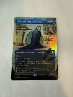 Wan Shi Tong, Librarian FOIL Borderless 320 Avatar TLA MTG Mythic Unplayed Mint - Image 1