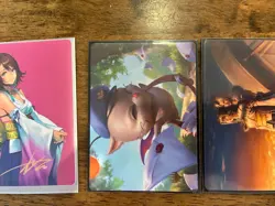 Magic The Gathering Final Fantasy Art Series Lot ALL STAMPED Yuna Moogle More - Image 3
