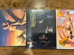 Magic The Gathering Final Fantasy Art Series Lot ALL STAMPED Yuna Moogle More - Image 5