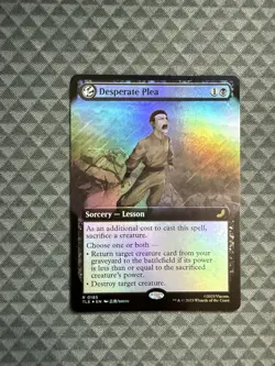 MTG Desperate Plea #0185 Foil Ext. Art R Avatar: The Last Airbender: E-L (TLE) - Image 1