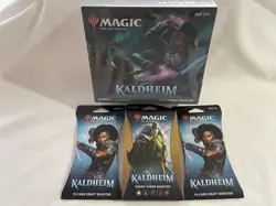 Magic the Gathering: Kaldheim Bundle, Viking Theme Booster, 2 Draft Boosters! 630509921287 - Image 1