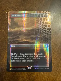 Arid Mesa (Borderless) (Dragonscale Foil) Special Guests Foil - Image 1
