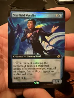 MTG Starfield Vocalist (Extended Art) Edge of Eternities Foil 328 - Image 1