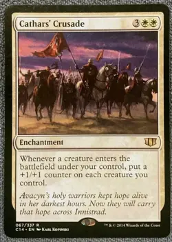 1x MTG Cathars Crusade - M14 Rare! NM Mint! Ships Fast! - Image 1