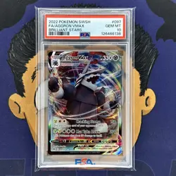 ??PSA 10 GEM MINT 2022 Pokemon Brilliant Stars AGGRON VMAX #097 Full Art - Image 2