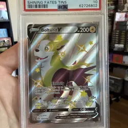 Pokemon Shining Fates Tins Boltund V SWSH 085 Gem Mint PSA 10 - Image 1