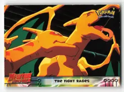 THE FIGHT RAGES TOPPS POKEMON #35 MEWTWO STRIKES BACK LP - Image 1