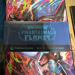 New Phantasmal Flames Pokemon Center Elite Trainer Box ETB PC Small Tear / Cut ! - Image 3
