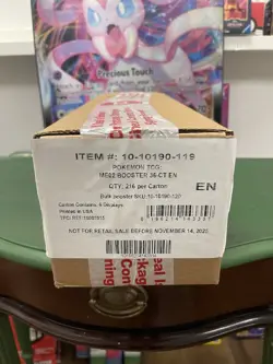 Factory Sealed Pokemon Phantasmal Flames ME02 Booster Box (6) Case - Image 1