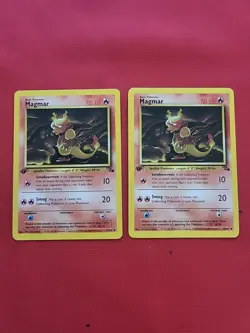 Pokemon: Magmar 1st Edition #39/62 Fossil 1999 Vintage WOTC - LP / MP - J22 - Image 1