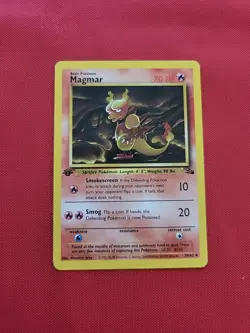 Pokemon: Magmar 1st Edition #39/62 Fossil 1999 Vintage WOTC - LP / MP - J22 - Image 3