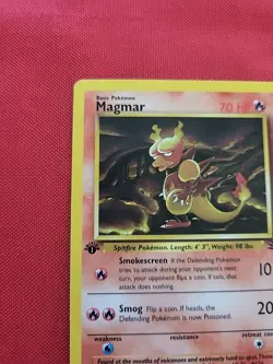 Pokemon: Magmar 1st Edition #39/62 Fossil 1999 Vintage WOTC - LP / MP - J22 - Image 4