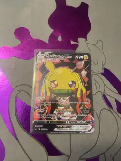Pokemon Nezuko Pikachu VCOS Cosplay Pikachu Fan Art Non TCG 031/055 NM - Image 1