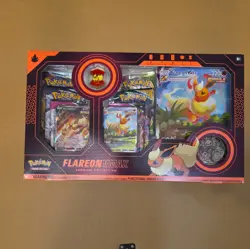 Pokemon TCG: Flareon VMAX Premium Collection Box New Sealed Box - Image 1