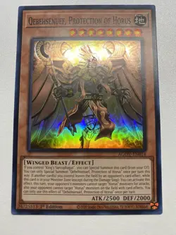 Yu-Gi-Oh! Qebehsenuef, Protection Of Horus Super 1st Edition AGOV-EN014 NM/M - Image 1