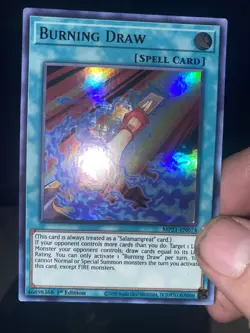 Yugioh Burning Draw Mp21 En0741st Edition 1 Copy - Image 1