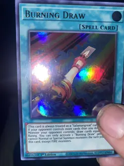 Yugioh Burning Draw Mp21 En0741st Edition 1 Copy - Image 2