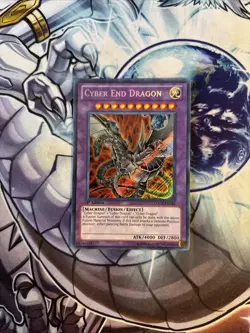 (7) Yugioh! LP Cyber End Dragon - LCGX-EN182 - Secret Rare - 1st Edition LP - Image 1