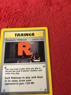 Rocket's Hideout 63/64 Neo Revelation Regular Pokemon Card Lp - - Image 3