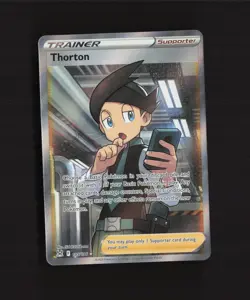 Thorton 195/196 Lost Origin Full Art Ultra Rare Pokemon Card NM - Image 1