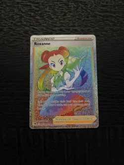 Pokemon TCG Roxanne Astral Radiance Holo Card 206/189 Secret Rare NM - Image 1
