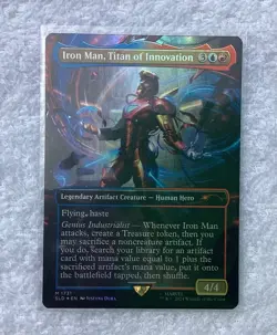 MTG English Iron Man, Titan of Innovation (Rainbow Foil) NM Foil Secret Lair - Image 2