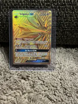 Solgaleo GX 173/156 Ultra Prism Secret Rare Holo Card NM Condition - Image 1