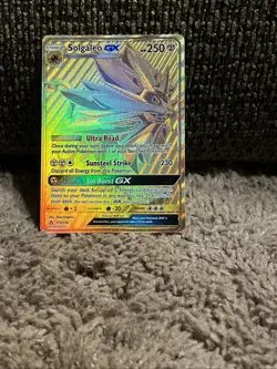 Solgaleo GX 173/156 Ultra Prism Secret Rare Holo Card NM Condition - Image 3