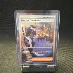 Mortys Conviction Trainer Card Full Art 211/162 - Image 1